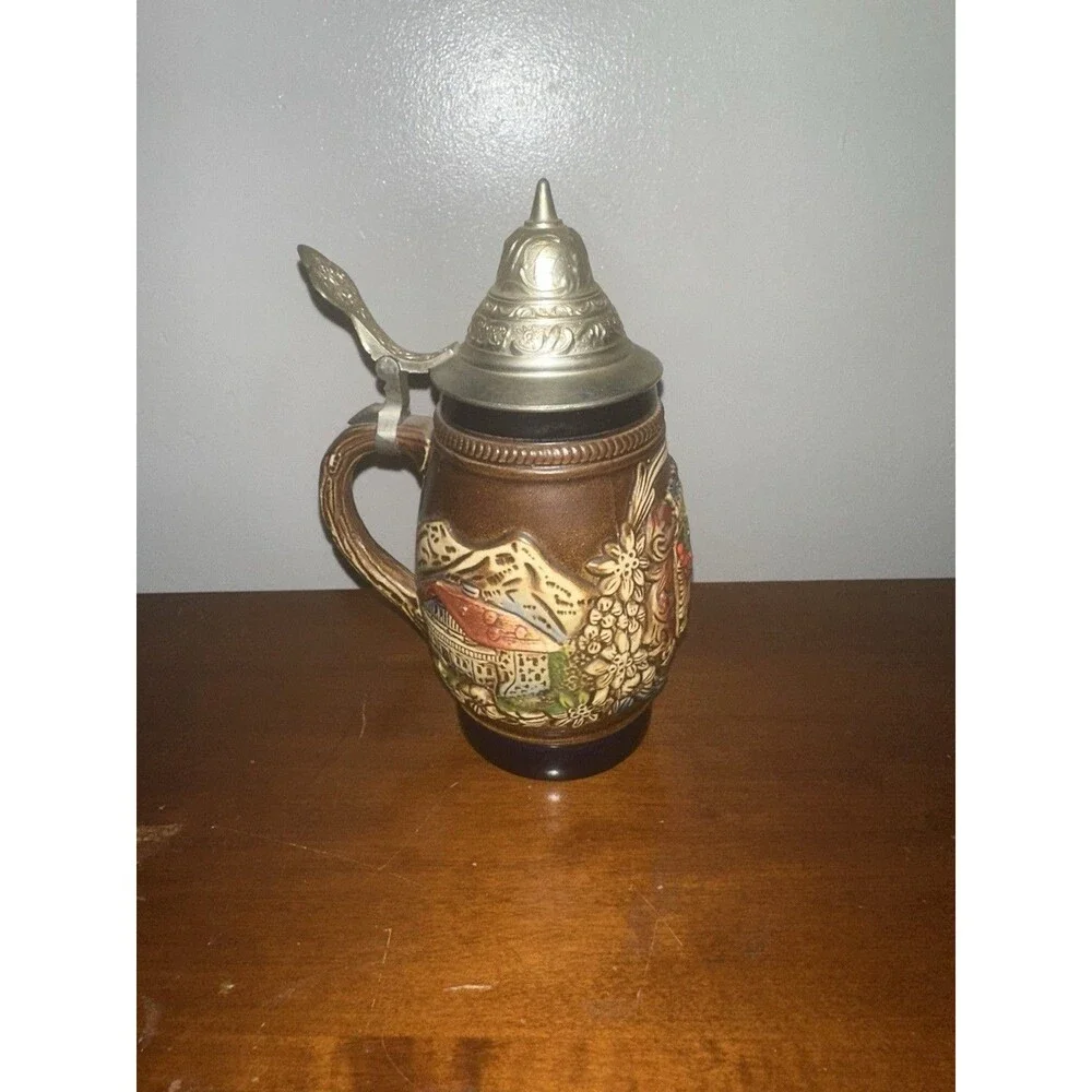 Vintage Tirol Crest Tankard Origin Stamped and Numbered